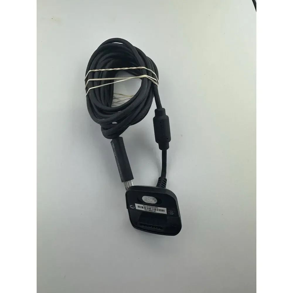 Genuine Microsoft Xbox 360 Play Charge Kit Cable OEM Official Original Black